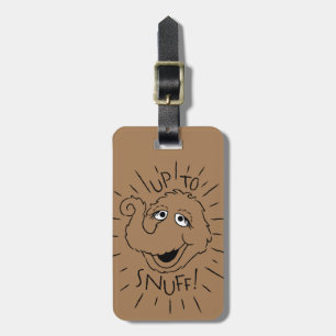 Snuffleupagus Skate Logo - Up To Snuff Luggage Tag
