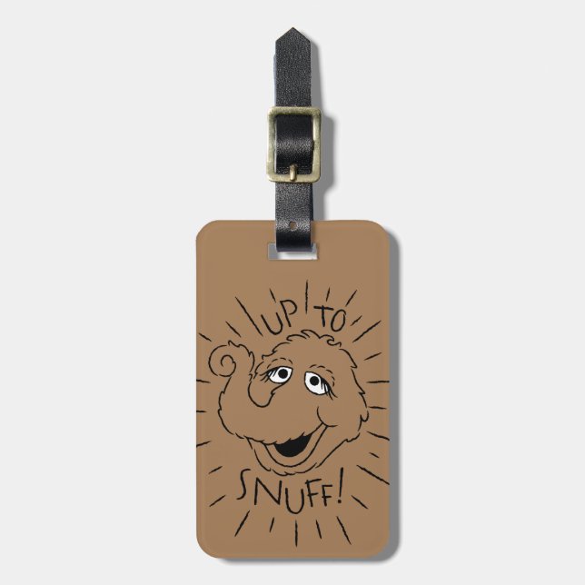 Snuffleupagus Skate Logo - Up To Snuff Luggage Tag (Front Vertical)