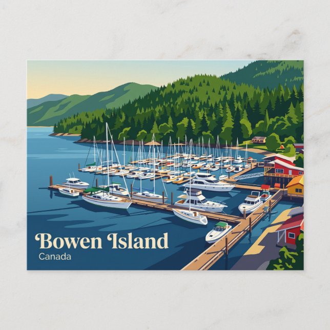 Snug Cove, Bowen Island Canada Postcard (Front)