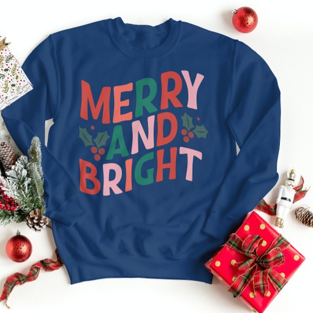 Snug in Style: Merry and Bright Sweatshirt (Creator Uploaded)