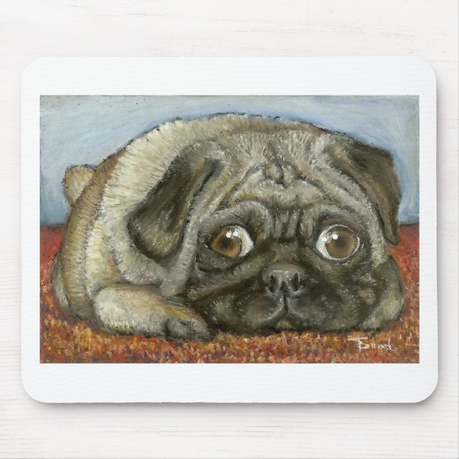 Snug pug mouse pad (Front)