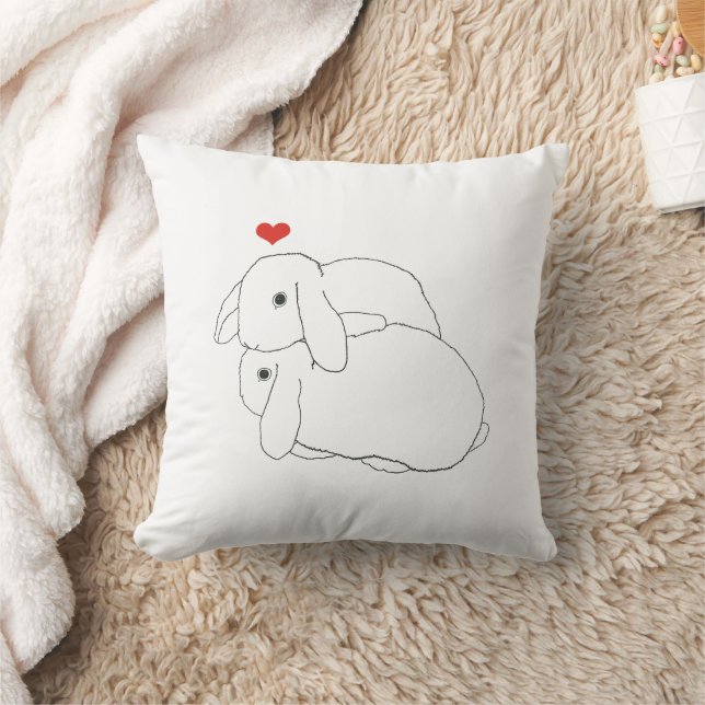 Snuggle Bunnies Pillow (Blanket)