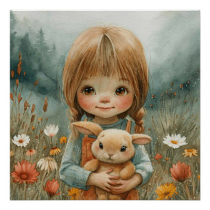 Snuggle Bunny: A Bit of Whimsy Bunny Poster