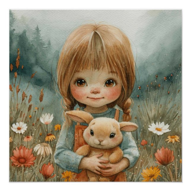 Snuggle Bunny: A Bit of Whimsy Bunny Poster (Front)