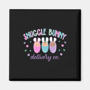 Snuggle Bunny Delivery Co Mother Baby Happy Easter Magnet