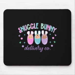 Snuggle Bunny Delivery Co Mother Baby Happy Easter Mouse Pad