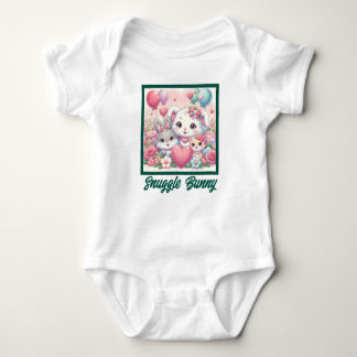 Snuggle Bunny for Babies Cute Rabbit kitten Baby Bodysuit