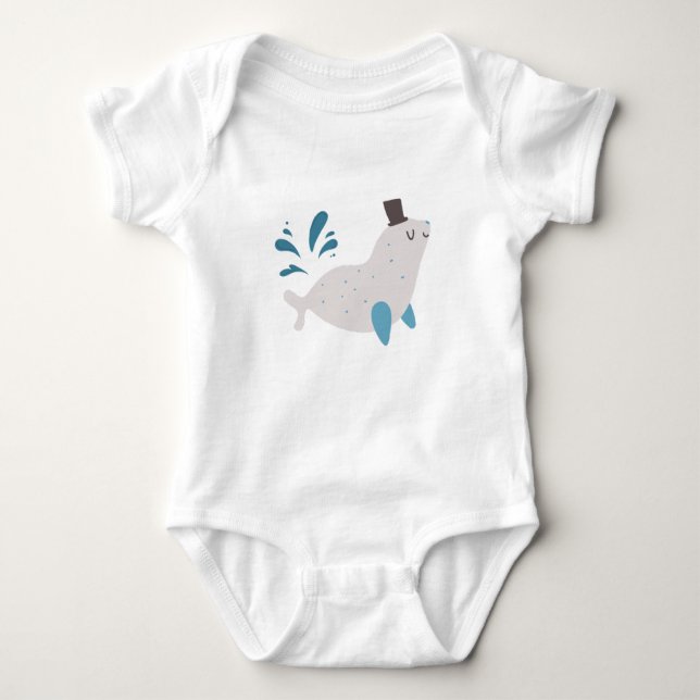 Snuggle Seal Baby Baby Bodysuit (Front)