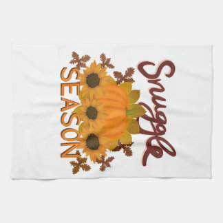 “Snuggle Season” Autumn/Fall Themed Tea Towel