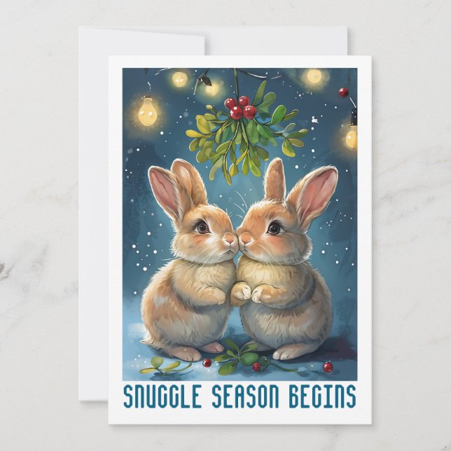 Snuggle Season Begins Holiday Card (Front)