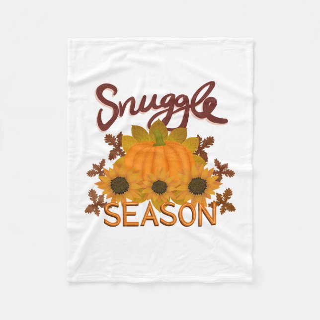 “Snuggle Season” Fleece blanket (Front)