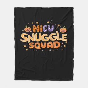 Snuggle Squad NICU Nurse Neonatal Nurse Halloween  Fleece Blanket