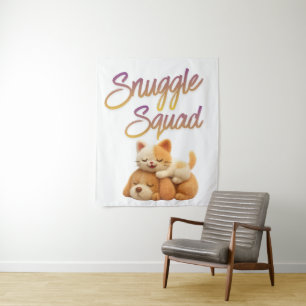 Snuggle Squad Wall Tapestry