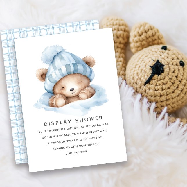 Snuggle Up Bear Gift Display Shower Enclosure Card (Creator Uploaded)