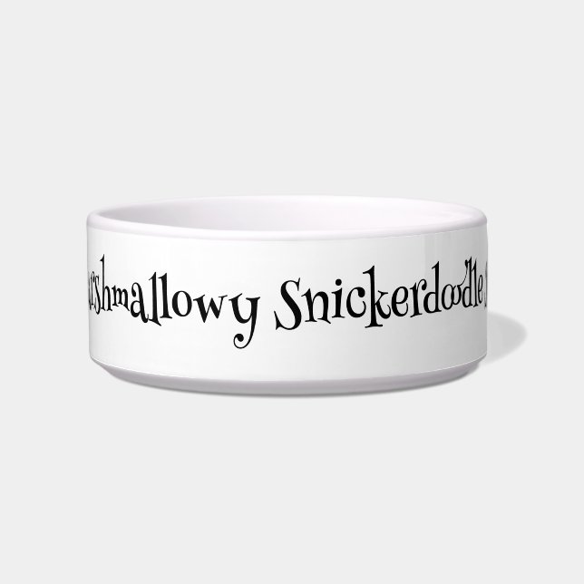 SnuggleNamesGifts Custom Pet Bowl - Medium (Front)