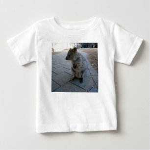 "Snuggles in Australia: A Cuddly Grey Quokka" Baby T-Shirt
