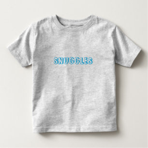 "Snuggles" Light blue letters Toddler T-Shirt