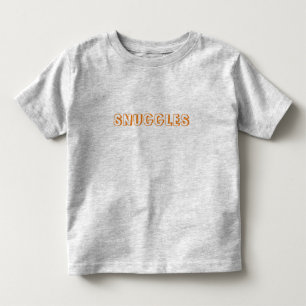 "Snuggles" orange letters Toddler T-Shirt