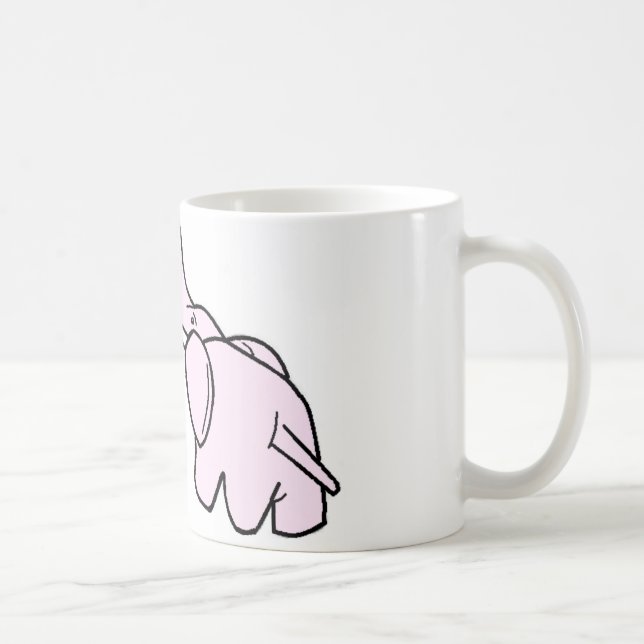 Snuggling Elephants Coffee Mug (Right)