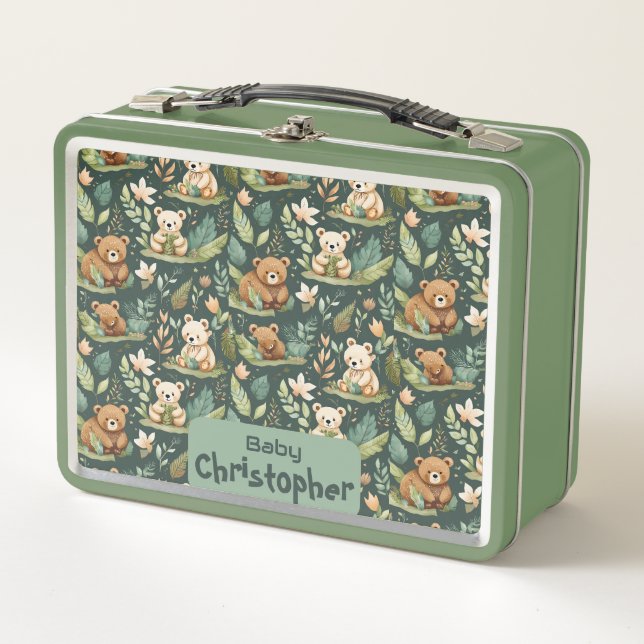 Snuggly Bear Hug Baby Lunch Box (Front)