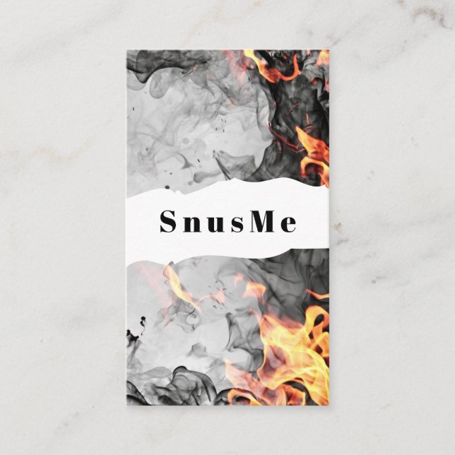 Snus Shop Tobacco Vape Smoke CBD oil Business Card (Front)