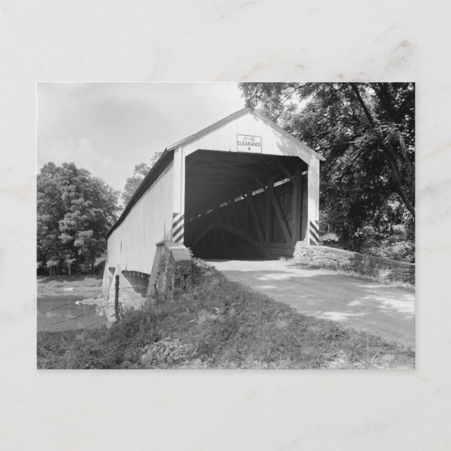 Snyder's Fording Covered Bridge Postcard (Front)