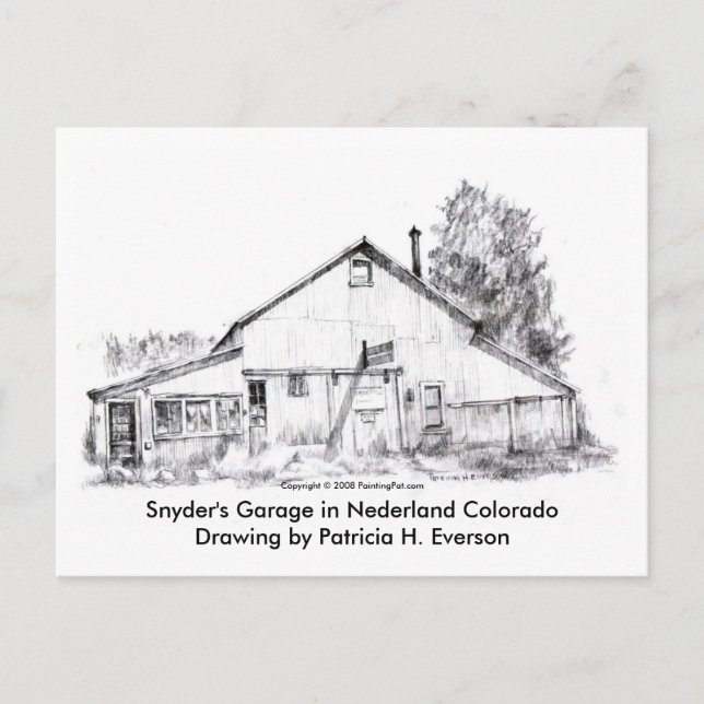 Snyder's Garage, Postcard (Front)