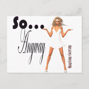So Anyway Postcard