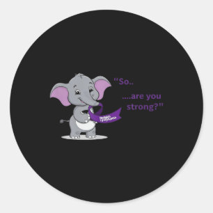 So, Are You Strong_ Joey Wants To Know, Joey Asks. Classic Round Sticker