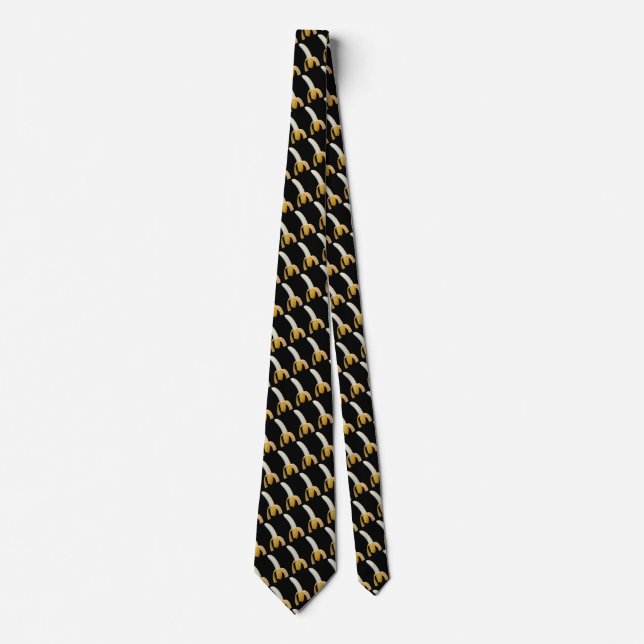 So Bananas (Black Background) Tie (Front)