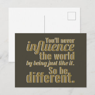 So Be Different Postcard