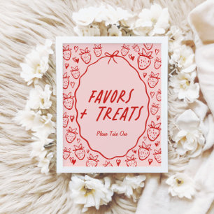 So Berry Sweet Whimsical Coquette Favours & Treats Poster