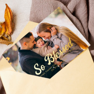 So Blessed - Thanksgiving Family Photo Holiday Car