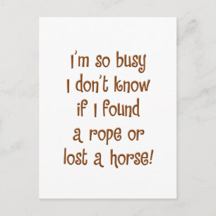 So Busy! Postcard