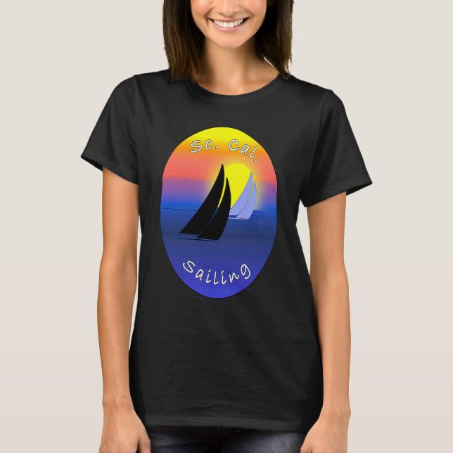 So Cal Sailing Printed On Back T-Shirt (Front)