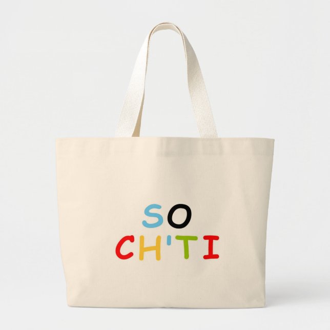 So Ch'ti Large Tote Bag (Front)