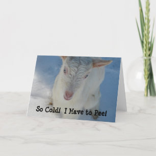 So Cold!  I Have to Pee! Card