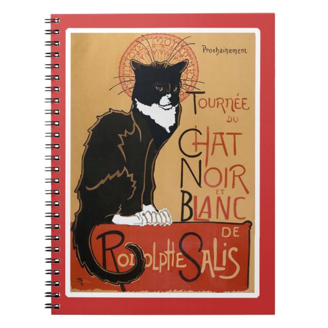So Cool Le Chat Noir et Blanc Notebook (Front)