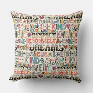 so cool typography cushion