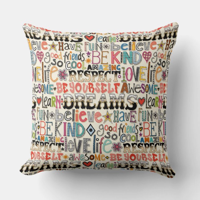 so cool typography cushion (Front)