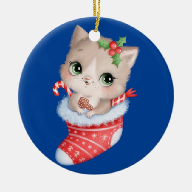So Cute Animal  Ceramic Ornament (Front)