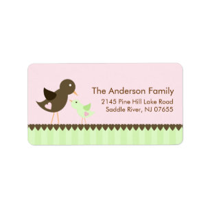 So Cute Baby Bird Address Label