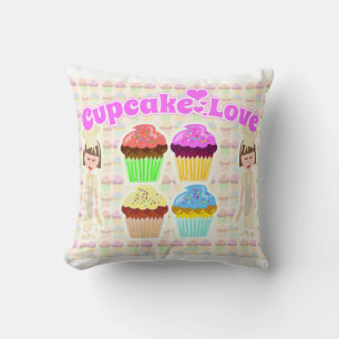 So Cute Cupcake Love Too Cushion