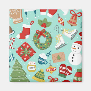 So Cute Santa Claus Christmas Sweets Personalised  Magnet