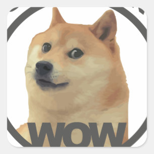 So Fashion, So Doge Square Sticker