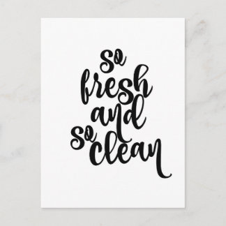 So Fresh and So Clean Postcard
