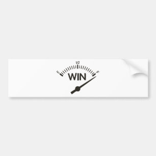 So Full of Win Gauge Bumper Sticker