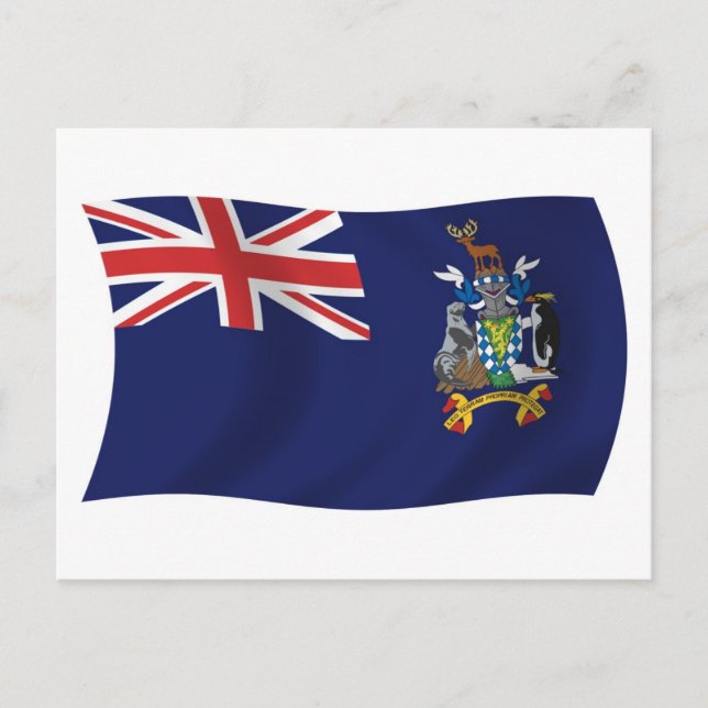 So Georgia And Sandwich Flag Postcard (Front)