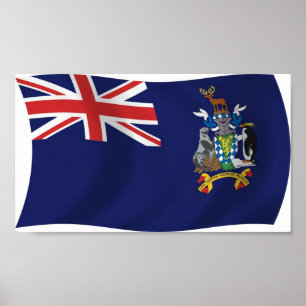 So Georgia And Sandwich Flag Poster Print