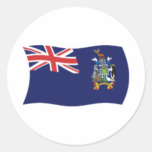 So Georgia And Sandwich Flag Sticker